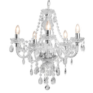 Princess 5 Light Clear Chandelier