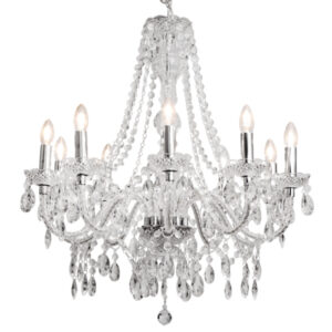Princess 10 Light Clear Chandelier