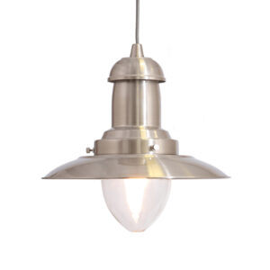 Fisherman Satin Chrome Pendant Light