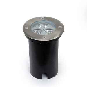 Walkover Led Satin Silver Outdoor Ground Light