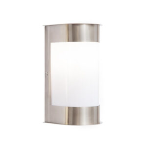 Signal Satin Chrome Outdoor Wall Light
