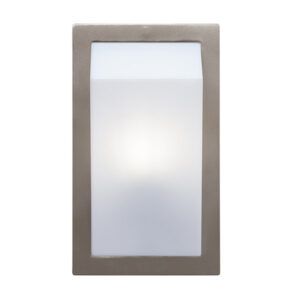 Switch Satin Chrome Outdoor Wall Light