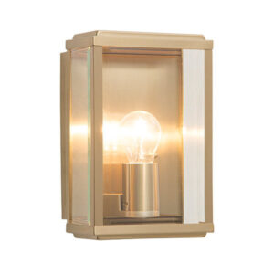 Dunkeld Antique Brass Outdoor Wall Light