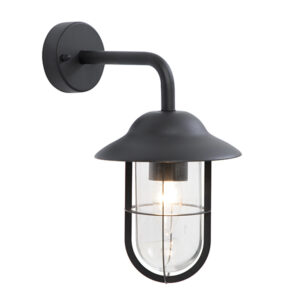 Portside Black Outdoor Wall Light