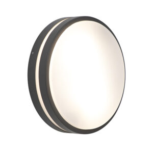 Saturn Grey Outdoor Wall Bulkhead Light