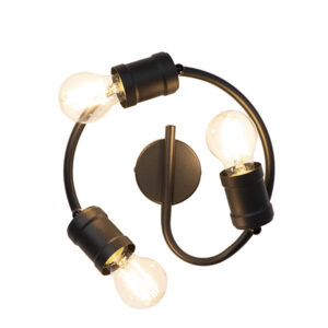 Atelier Spiral 3 Light Black Spotlight