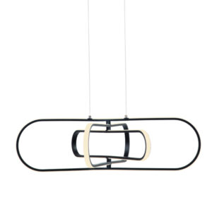 Nomad Led 3 Light Black Pendant Light