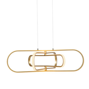 Nomad Led 3 Light Gold Pendant Light