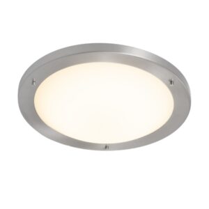 Vespa Led 1 Light Satin Silver Bathroom Ceiling Light