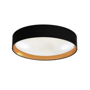 Lee 1 Light Black & Gold Ceiling Light - Led