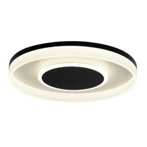 Halo 1 Light Black Ceiling Light - Led