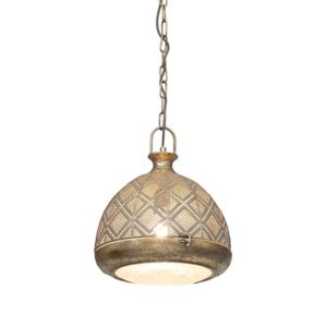 Tangiers Old Brass Pendant Light