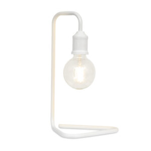 Abiti 1 Light White Table Lamp