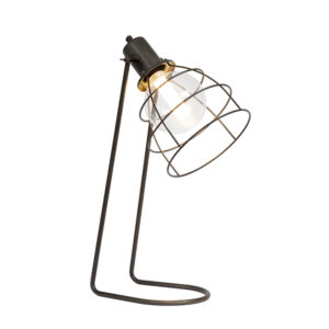 Paulo 1 Light Black Table Lamp