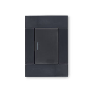Veti 2 Charcoal 1 Lever 1 Way Wall Switch