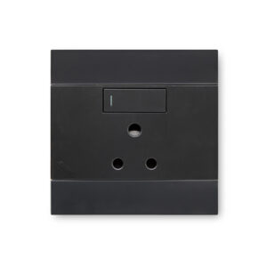 Veti 2 Charcoal Single Wall Plug