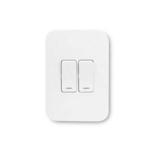 Veti 1 White 2 Lever 1 Way Wall Switch