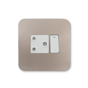 Veti 1 Champagne And White Single Wall Plug