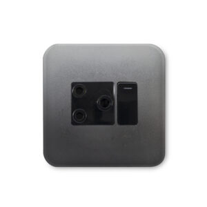 Veti 1 Gunmetal And Black Single Wall Plug