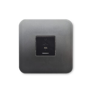 Veti 1 Gunmetal And Black Stove Wall Isolator