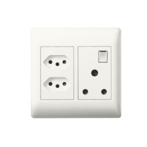 Ysalis White Monobloc Wall Plug