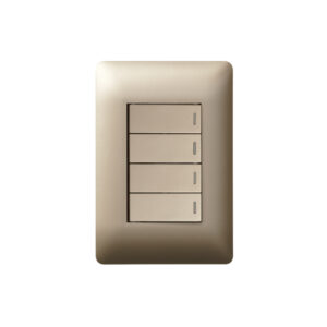 Ysalis Champagne 4 Lever 1 Way Wall Switch