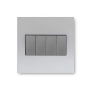 Arteor Aluminium And Magnesium 4 Lever 1 Way Wall Switch