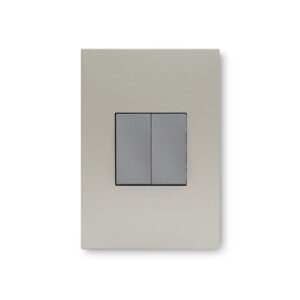 Arteor Champagne And Magnesium 2 Lever 1 Way Wall Switch