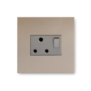 Arteor Champagne And Magnesium Single Wall Plug