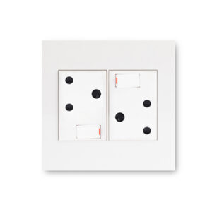 Arteor White Double Wall Plug