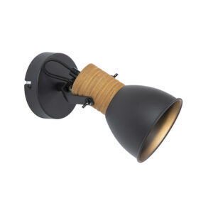 Dublin 1 Light Black Spotlight