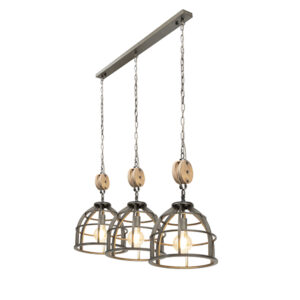 Foundry 3 Light Black Pendant Light