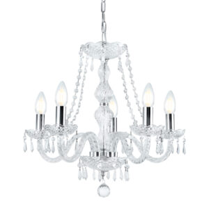 Duchess 5 Light Crystal Chandelier