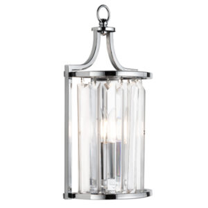 Alaia 1 Light Chrome Wall Light