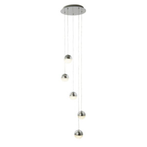 Icekrush Led 5 Light Chrome Pendant Light