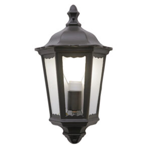 Greyville Black Outdoor Wall Lantern