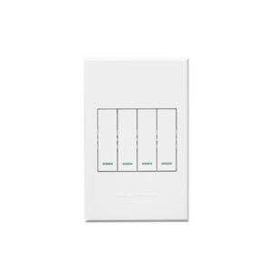 Veti 3 White 4 Lever 2 Way Wall Switch