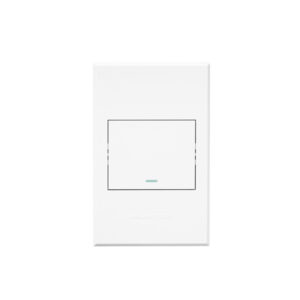Veti 3 White 1 Lever Press Dim Wall Switch Excluding Dimmer