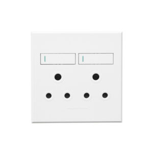Veti 3 White Double Wall Plug