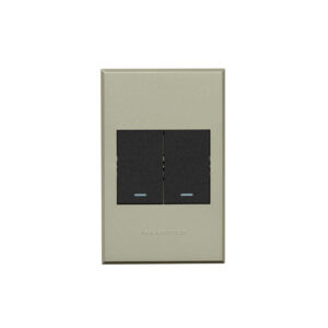 Veti 3 Titanium And Graphite 2 Lever Press Dim Wall Switch Excluding Dimmer