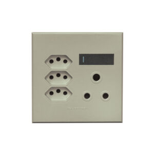 Veti 3 Titanium And Graphite Triple V Slim Wall Plug