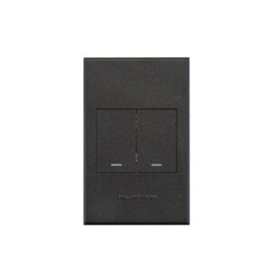 Veti 3 Graphite 2 Lever 2 Way Wall Switch