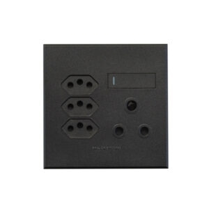 Veti 3 Graphite Triple V Slim Wall Plug