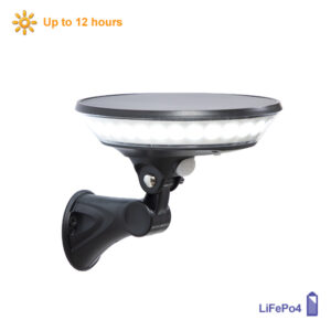 Enterprise Black Outdoor Motion Sensor Solar Wall Light