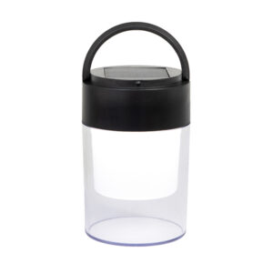 Carrie Black Outdoor Solar Lantern