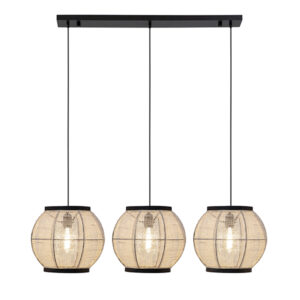Chrys 3 Light Natural Pendant Light