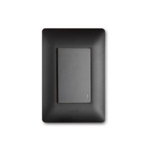 Ysalis Black 1 Lever Wall Switch
