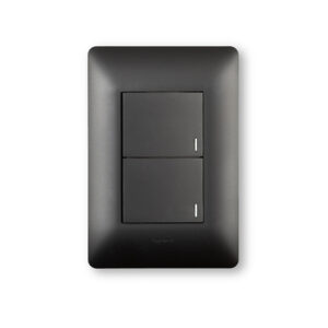 Ysalis Black 2 Lever 2 Way Wall Switch