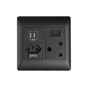 Ysalis Black Usb Wall Plug