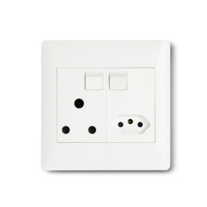 Apollo White Euro Wall Plug